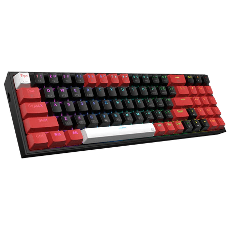 Redragon K628 CTB Pollux Pro 75% 3-Mode Wireless RGB Gaming Keyboard, 78 Keys Hot-Swappable Compact Mechanical Keyboard w/Hot-Swap Free-Mod PCB Socket, Dedicated Arrow Keys & Numpad, Red Switch Redragon K628 CTB Pollux Pro 75% 3-Mode Wireless RGB Gaming Keyboard, 78 Keys Hot-Swappable Compact Mechanical Keyboard w/Hot-Swap Free-Mod PCB Socket, Dedicated Arrow Keys & Numpad, Red Switch
